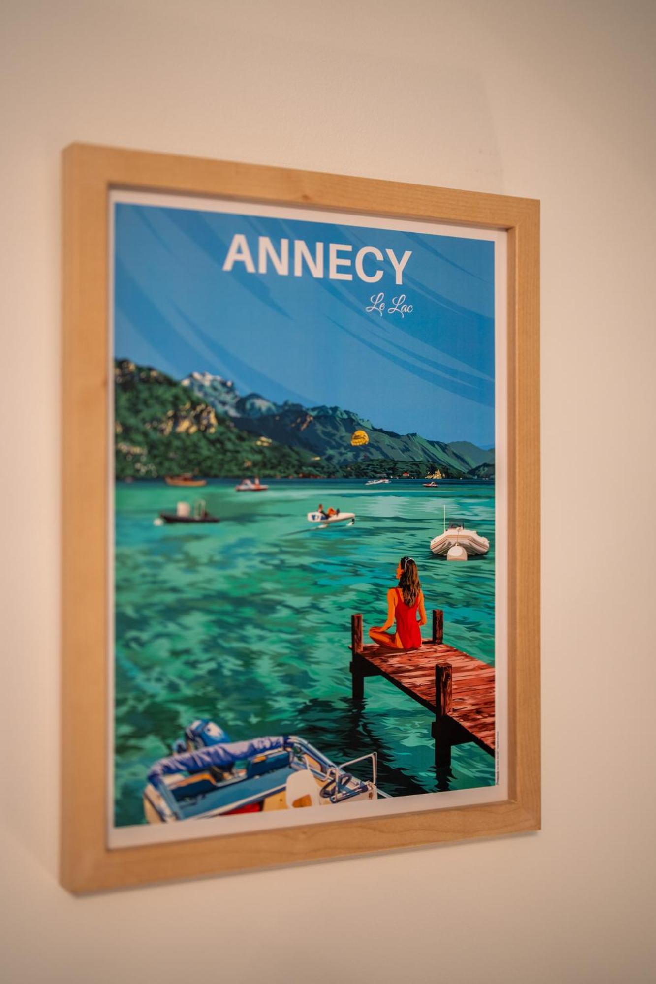 Charmant Appartement A 5 Minutes A Pied De La Vielle Ville Annecy Avec Parking Prive Kültér fotó